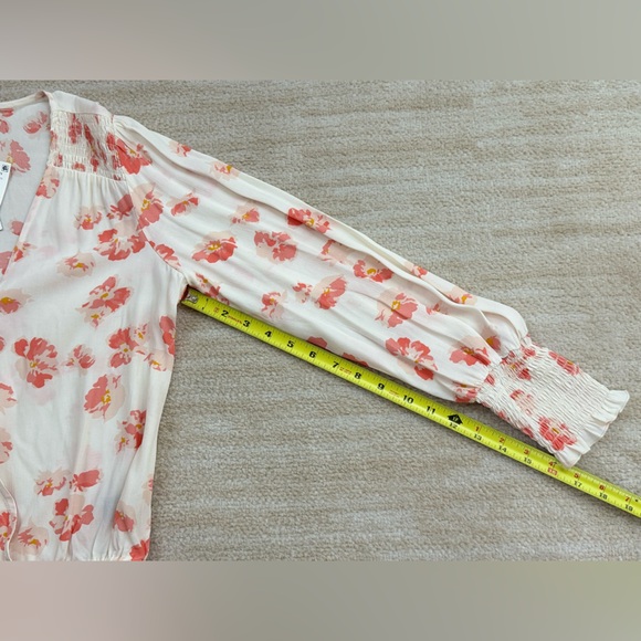 Sanctuary Women's Spring Punch Floral Surplice Long Sleeve Blouse, Size XS - Picture 8 of 11